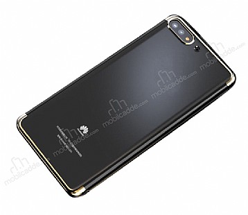 Eiroo Radiant Huawei Y6 2018 Gold Kenarl effaf Silikon Klf