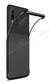 Eiroo Radiant Huawei Y6P Siyah Kenarl effaf Silikon Klf