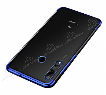 Eiroo Radiant Huawei Y9 Prime 2019 / P Smart Z Lacivert Kenarl effaf Silikon Klf