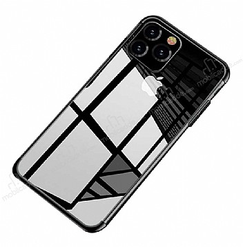 Eiroo Radiant iPhone 11 Pro Siyah Kenarl effaf Silikon Klf