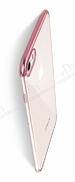 Eiroo Radiant iPhone 6 Plus / 6S Plus Rose Gold Kenarl effaf Rubber Klf
