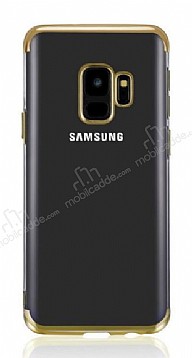 Eiroo Radiant Samsung Galaxy J6 Gold Kenarl effaf Silikon Klf
