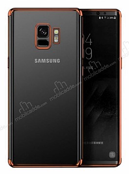 Eiroo Radiant Samsung Galaxy J6 Plus Rose Gold Kenarl effaf Rubber Klf
