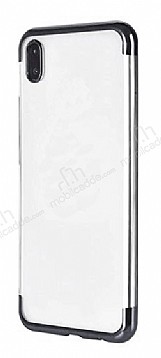 Eiroo Radiant Xiaomi Redmi 7A Siyah Kenarl effaf Silikon Klf