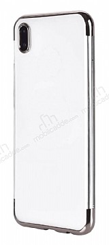 Eiroo Radiant Xiaomi Redmi 7A Silver Kenarl effaf Silikon Klf
