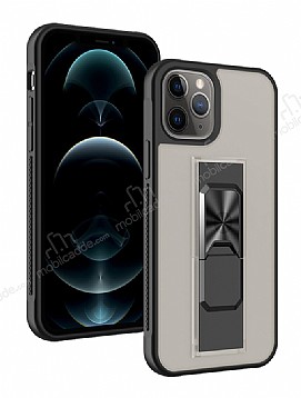 Eiroo Raptor iPhone 11 Pro Max Siyah Silikon Klf