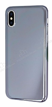 Eiroo Reflection iPhone X / XS Tam Kenar Koruma Siyah Rubber Klf