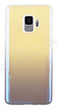 Eiroo Reflection Samsung Galaxy S9 Tam Kenar Koruma Mor Rubber Klf