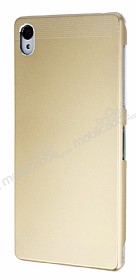 Eiroo Resistant Sony Xperia Z3 ift Katmanl Metal Gold Klf