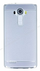 LG G4 Diki zli Silver Silikon Klf
