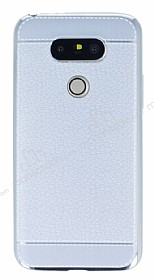 LG G5 Diki zli Silver Silikon Klf