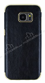 Eiroo Rind Samsung Galaxy S7 Edge Siyah Silikon Klf