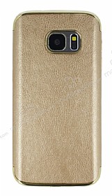 Eiroo Rind Samsung Galaxy S7 Gold Silikon Klf