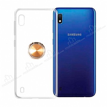 Eiroo Ring Crystal Samsung Galaxy A10 Yzkl Gold Silikon Klf