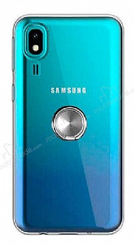 Eiroo Ring Crystal Samsung Galaxy A2 Core Yzkl Silver Silikon Klf