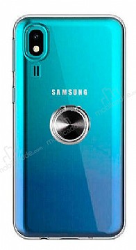 Eiroo Ring Crystal Samsung Galaxy A2 Core Yzkl Siyah Silikon Klf