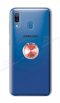 Eiroo Ring Crystal Samsung Galaxy A20 Yzkl Rose Gold Silikon Klf