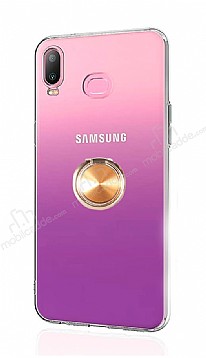 Eiroo Ring Crystal Samsung Galaxy A6s Yzkl Gold Silikon Klf