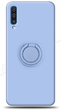 Eiroo Ring Color Samsung Galaxy A70 Yzk Tutuculu Mavi Silikon Klf