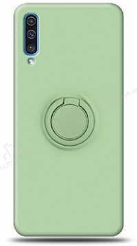 Eiroo Ring Color Samsung Galaxy A70 Yzk Tutuculu Yeil Silikon Klf