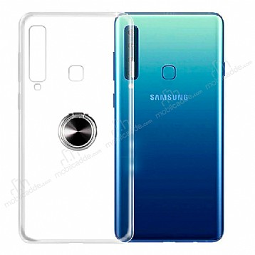 Eiroo Ring Crystal Samsung Galaxy A9 2018 Yzkl Siyah Silikon Klf