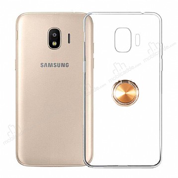 Eiroo Ring Crystal Samsung Galaxy J2 Core J260F Yzkl Gold Silikon Klf
