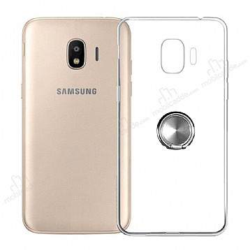 Eiroo Ring Crystal Samsung Galaxy J2 Core J260F Yzkl Silver Silikon Klf