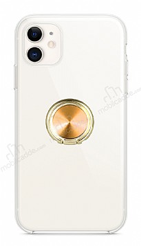 Eiroo Ring Crystal iPhone 11 Gold Yzkl Silikon Klf