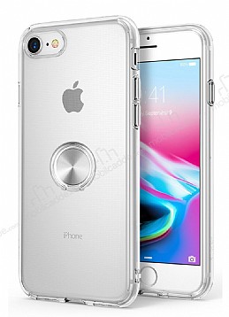 Eiroo Ring Crystal iPhone 7 / 8 Silver Yzkl Silikon Klf