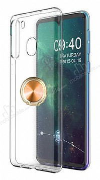 Eiroo Ring Crystal Samsung Galaxy A21 Gold Yzkl Silikon Klf