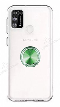 Eiroo Ring Crystal Samsung Galaxy M31 Yeil Yzkl Silikon Klf