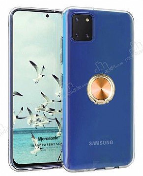 Eiroo Ring Crystal Samsung Galaxy Note 10 Lite Gold Yzkl Silikon Klf