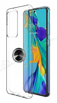 Eiroo Ring Crystal Samsung Galaxy S10 Lite Siyah Yzkl Silikon Klf