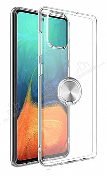 Eiroo Ring Crystal Samsung Galaxy S20 Plus Silver Yzkl Silikon Klf