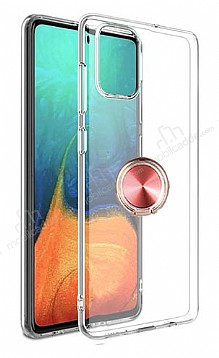 Eiroo Ring Crystal Samsung Galaxy S20 Plus Rose Gold Yzkl Silikon Klf