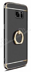 Eiroo Ring Fit Samsung Galaxy Note 5 Selfie Yzkl Dark Silver Rubber Klf