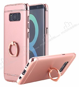 Eiroo Ring Fit Samsung Galaxy S8 Plus Selfie Yzkl Rose Gold Rubber Klf