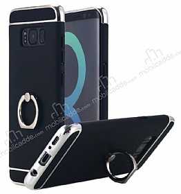 Eiroo Ring Fit Samsung Galaxy S8 Selfie Yzkl Siyah Rubber Klf