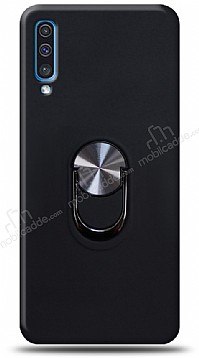 Eiroo Ring Fold Samsung Galaxy A50s Standl Ultra Koruma Siyah Klf