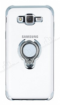 Eiroo Ring Laser Samsung Galaxy J7 / Galaxy J7 Core Selfie Yzkl Silver Silikon Klf
