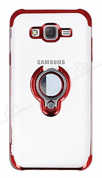 Eiroo Ring Laser Samsung Galaxy J7 / Galaxy J7 Core Selfie Yzkl Krmz Silikon Klf