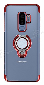 Eiroo Ring Laser Samsung Galaxy S9 Plus Selfie Yzkl Krmz Silikon Klf