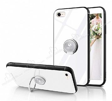Eiroo Ring Up iPhone 6 Plus / 6S Plus Selfie Yzkl Beyaz Cam Klf