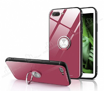 Eiroo Ring Up iPhone 7 Plus / 8 Plus Selfie Yzkl Pembe Cam Klf