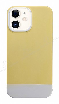 Eiroo Rip-Plug iPhone 11 Sarı Silikon Kılıf
