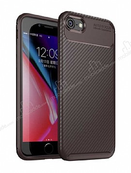 Eiroo Rugged Carbon iPhone 6 / 6S Kahverengi Silikon Klf
