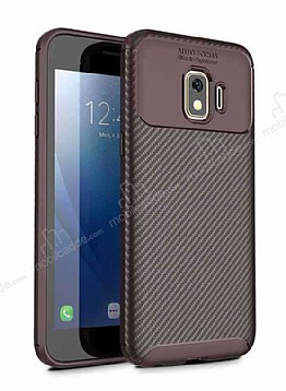 Eiroo Rugged Carbon Samsung Galaxy J2 Core Kahverengi Silikon Klf