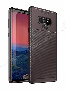Eiroo Rugged Carbon Samsung Galaxy Note 9 Kahverengi Silikon Klf