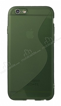 Eiroo S Line iPhone 6 / 6S Yeil Silikon Klf