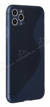 Eiroo S Line iPhone 11 Pro Mavi Silikon Klf